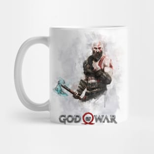 Kratos God of War watercolor Mug